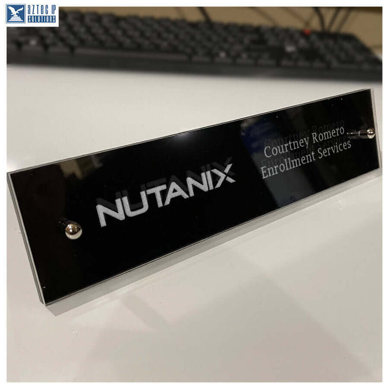 Nutanix Desk Acrylic