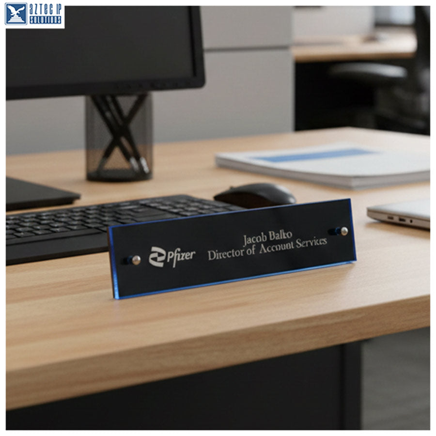 executive desk name plate