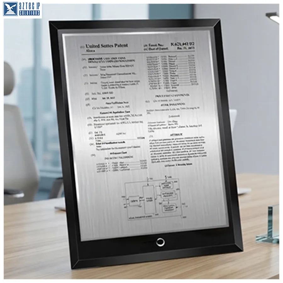 Layout 1 | Patent Front Page - Patent award plaque