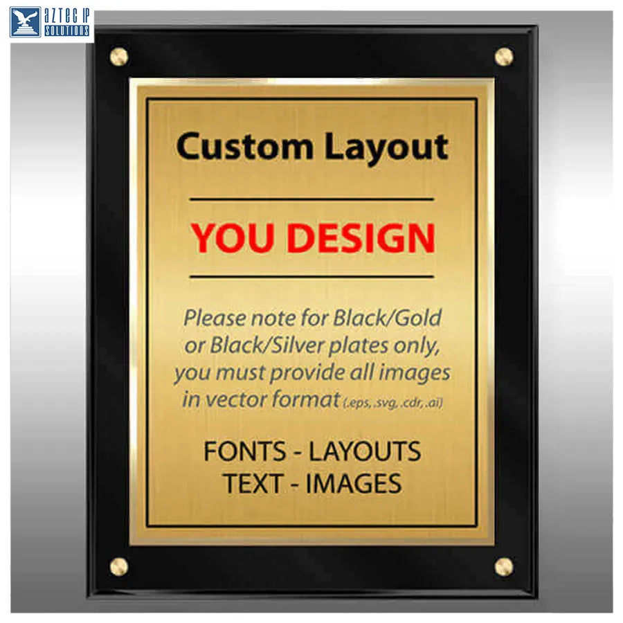 Layout 4 | Custom Layout - Custom Lucite® plaque