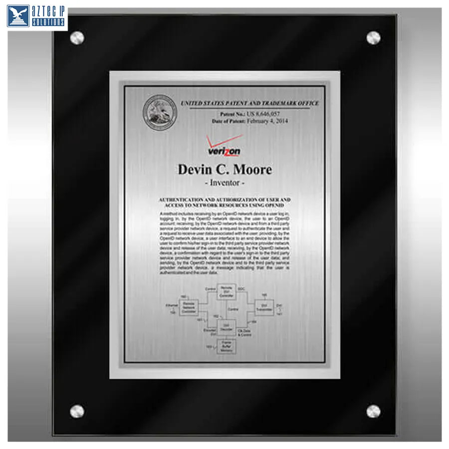 Layout 3 | Inventor Patent - Innovation award plaque