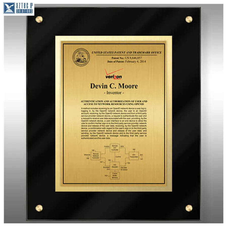 Layout 3 | Inventor Patent - Innovation award plaque