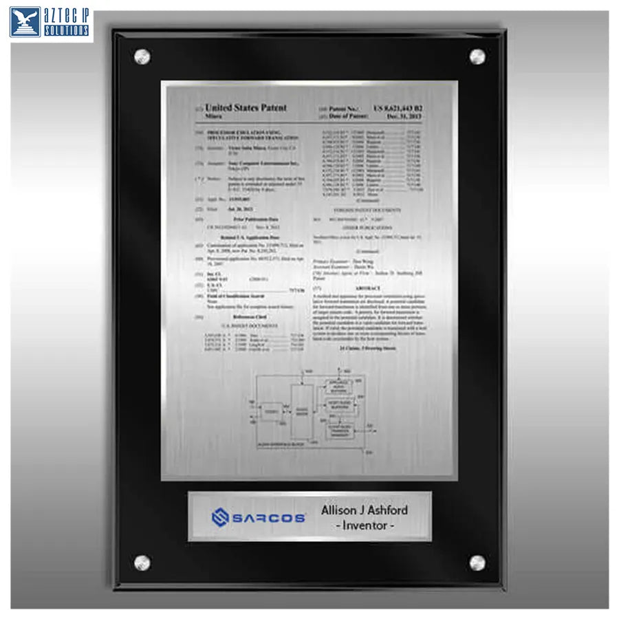 XL presentation plaque
