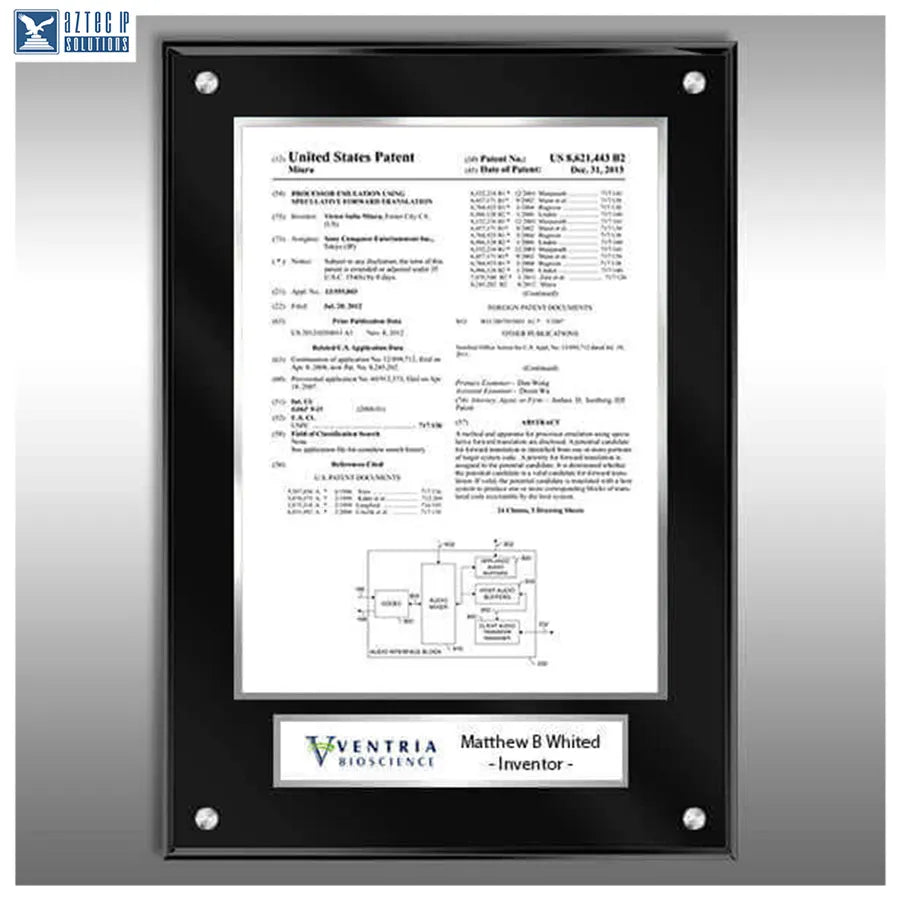 Corporate patent award
