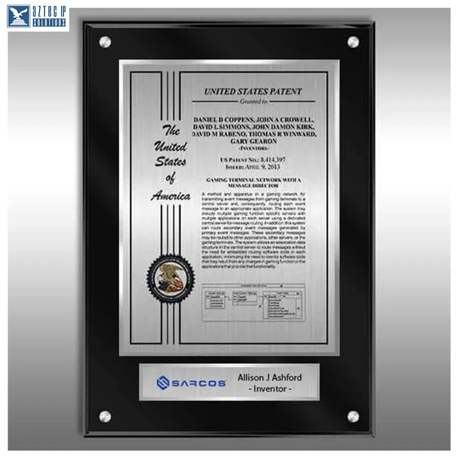 Innovation award plaque