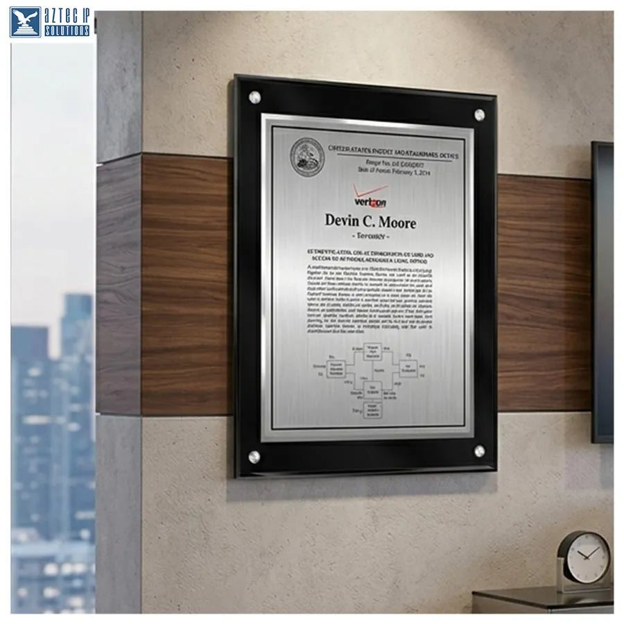 Inventor recognition plaque