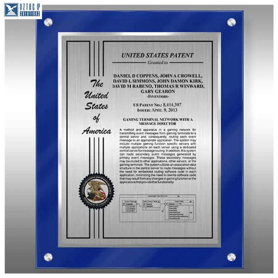 Layout 2 | Patent Certificate - floating wall display