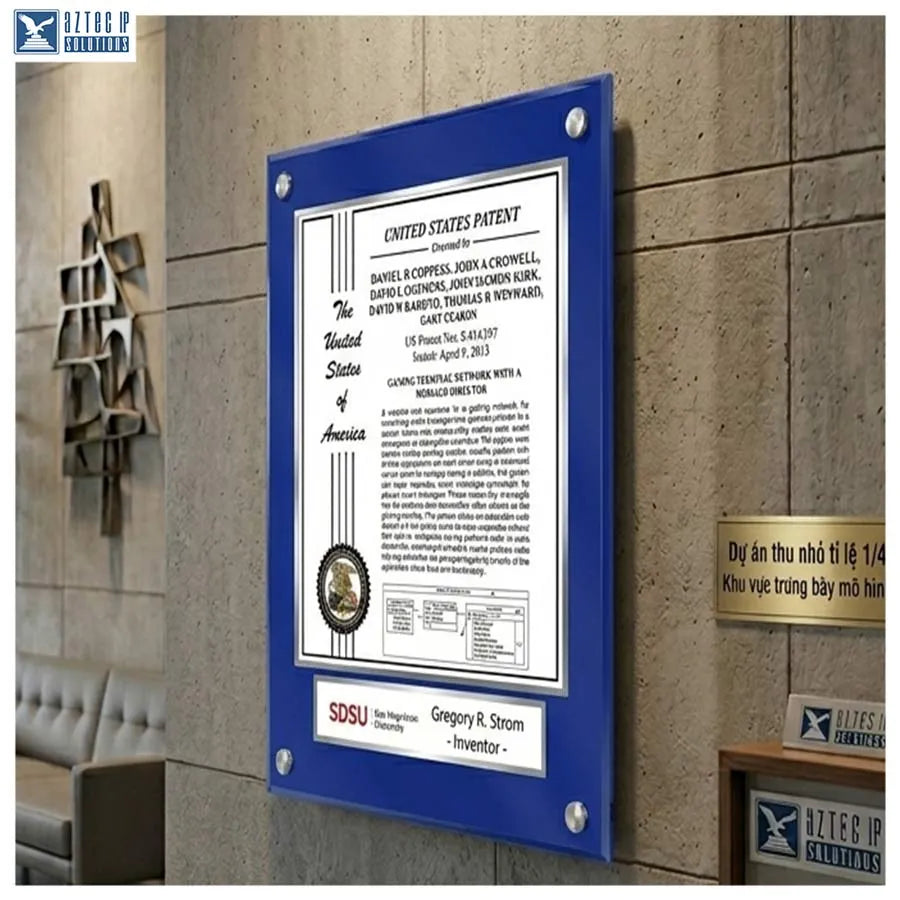 Modern patent wall