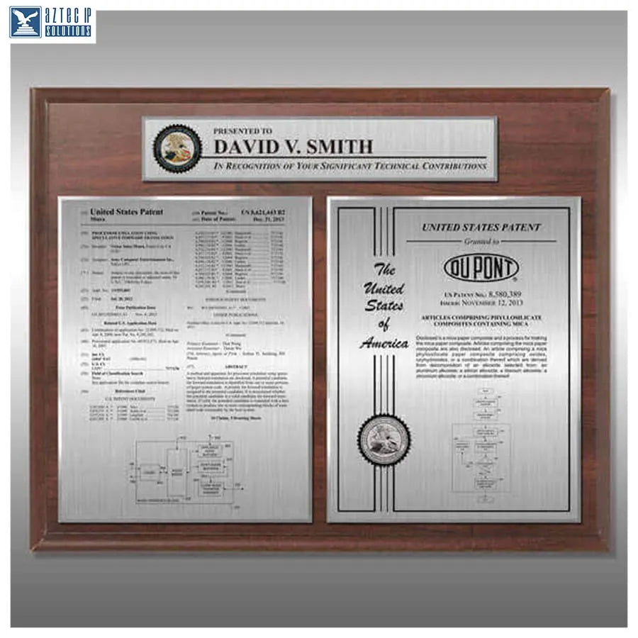 Layout 1 | Patent Front Page - Patent award plaque