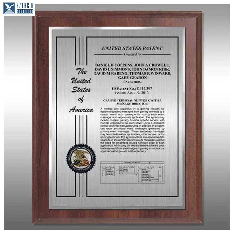 Layout 2 | Patent Certificate - Inventor recognition award