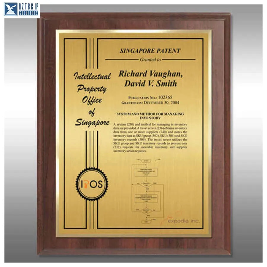 Layout 2 | Patent Certificate - Inventor recognition award