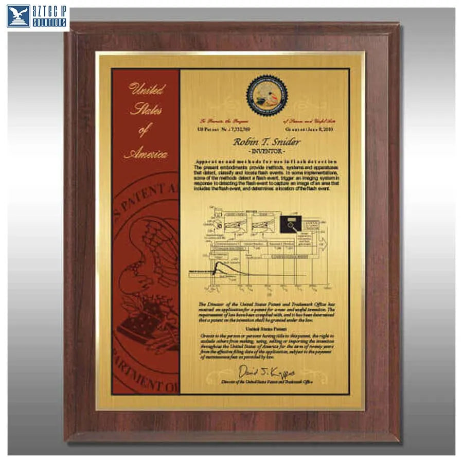 Layout 4 | 10th Million Patent - XL wood plaque