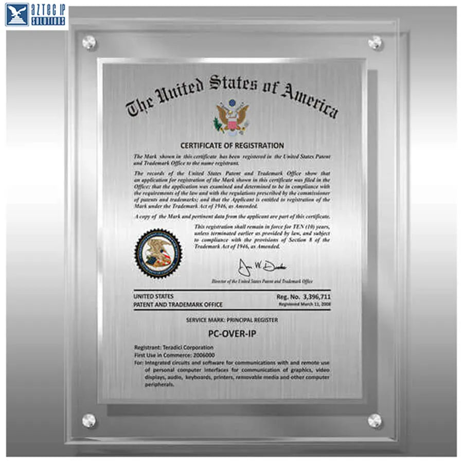 Lucite Trademark displays