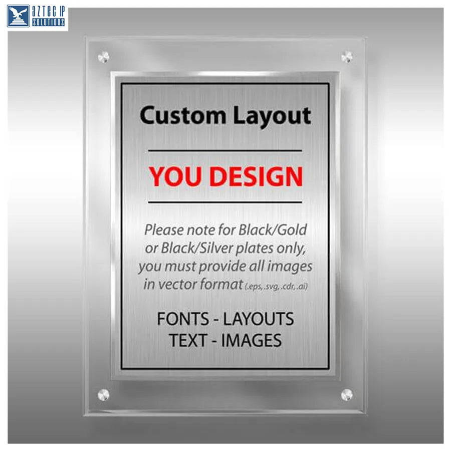 Layout 4 | Custom Layout  - Custom patent plaque