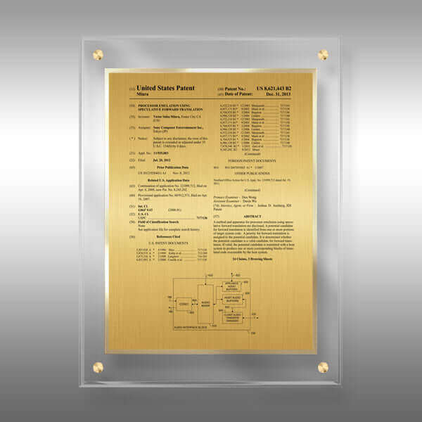 CL1-EZ12 Gold Patent Front Page