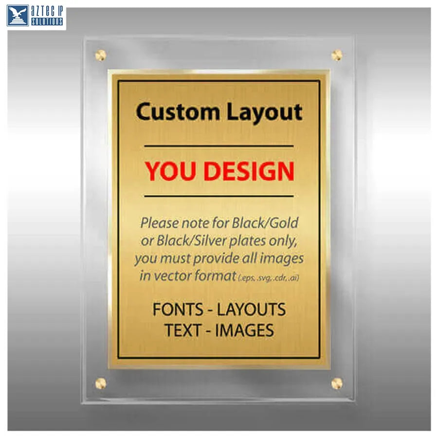 Layout 4 | Custom Layout  - Custom patent plaque