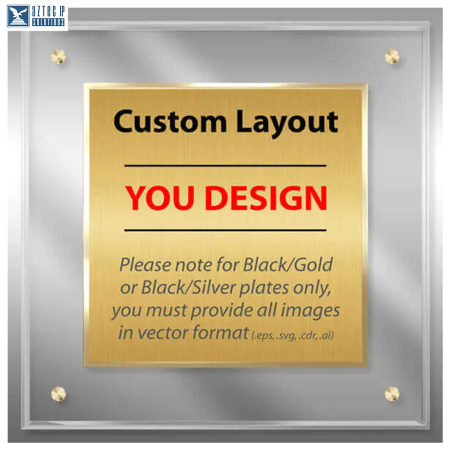 square acrylic plaque
