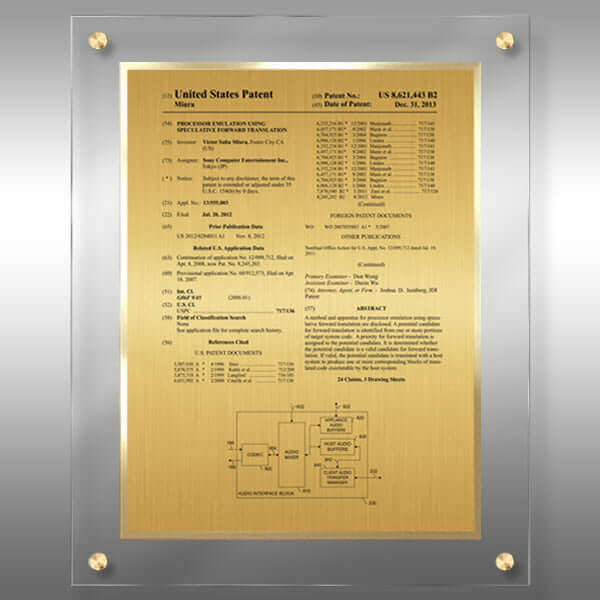 CL1-EZ15 Gold- Patent front Page