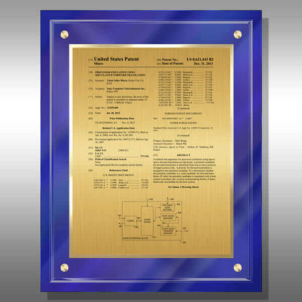CL2-EZG15Bu Gold Patent Front Page