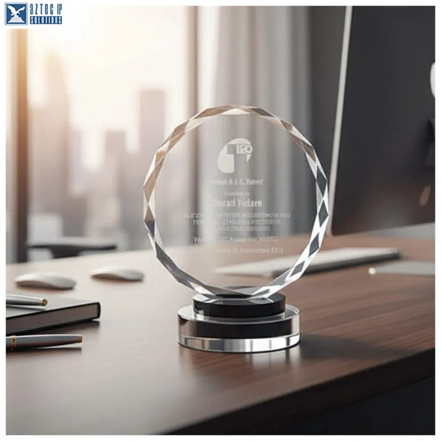 Patent award crystal