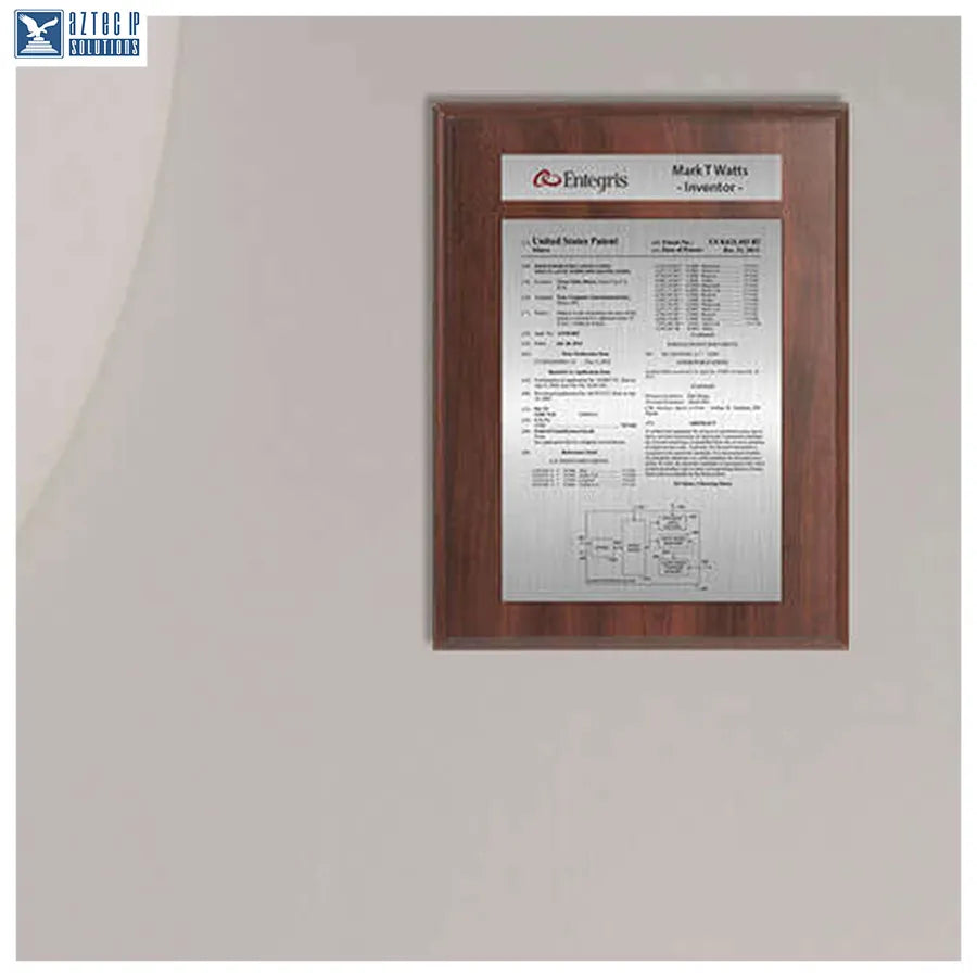 Patent certificate display