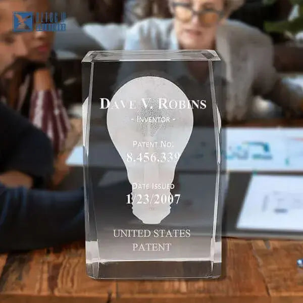 Crystal desk award
