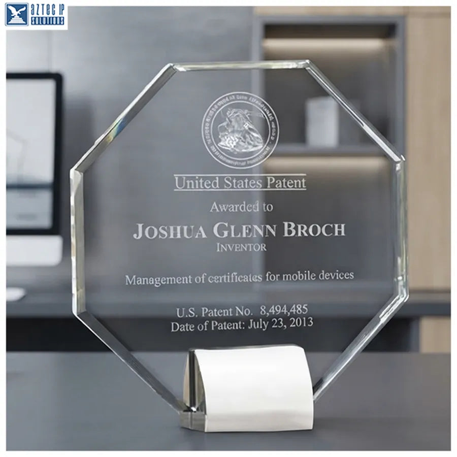 crystal patent award
