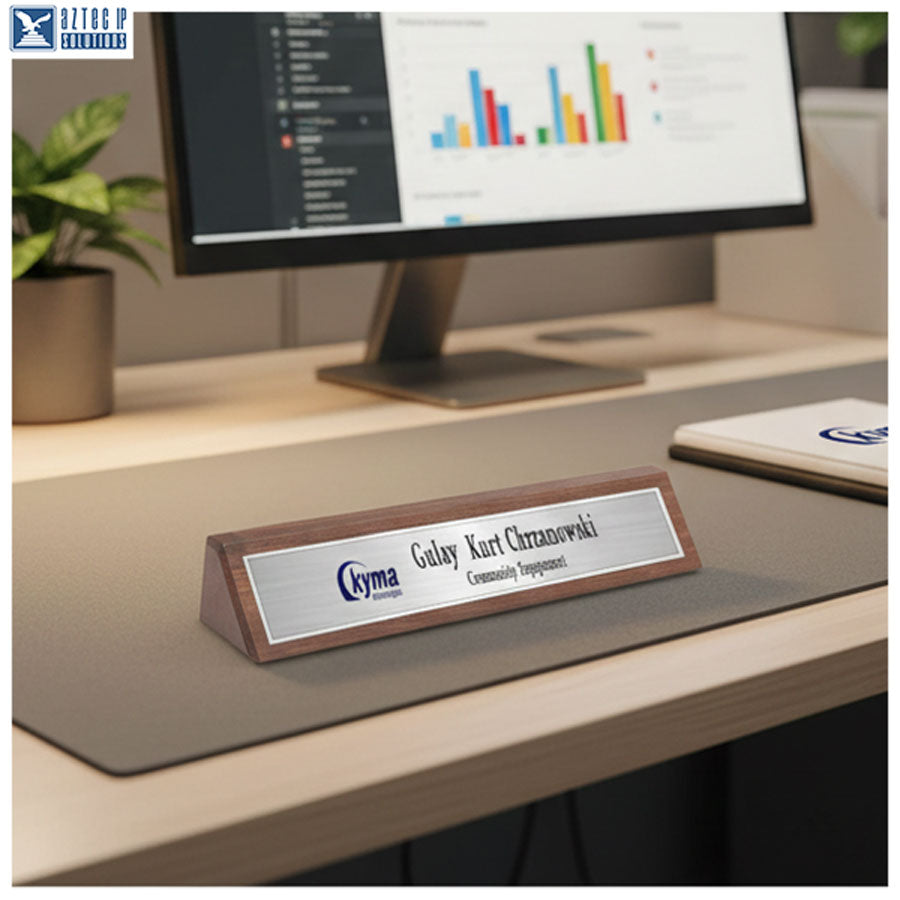 Silver HD name plate