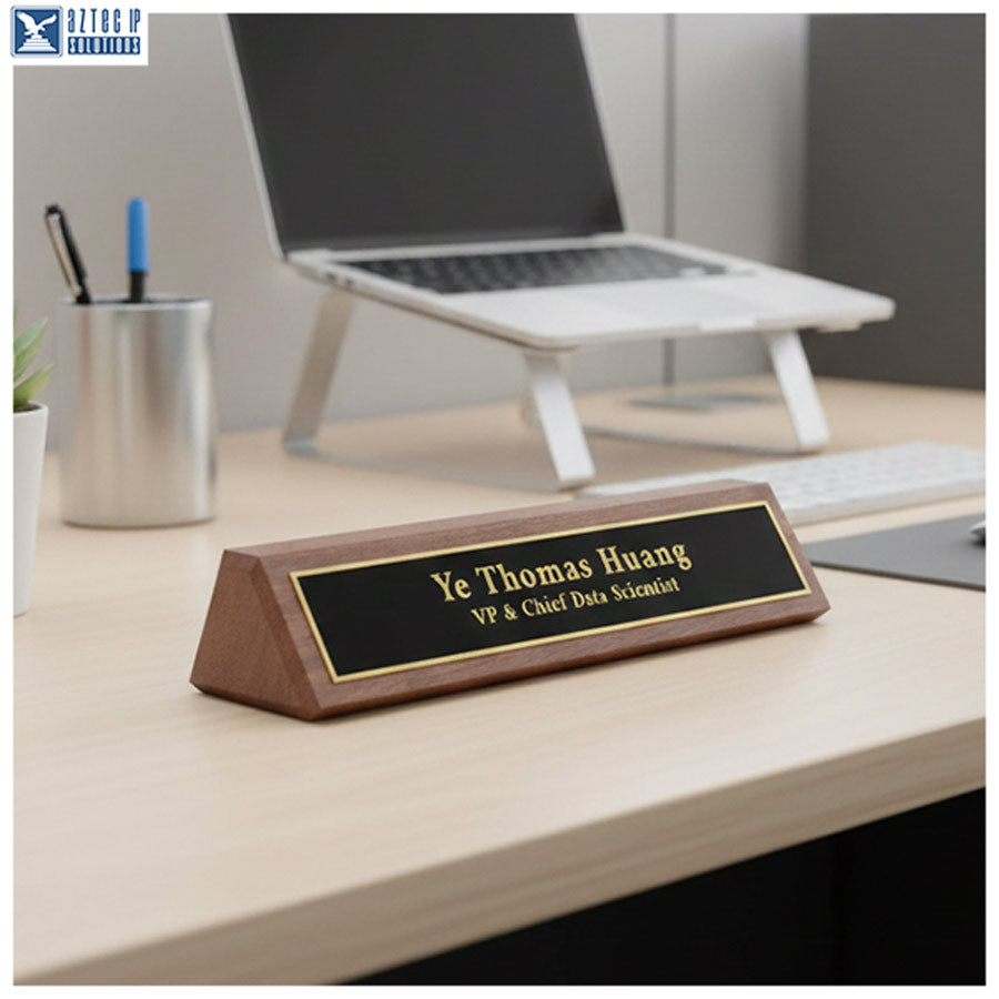 corporate gift desk plate