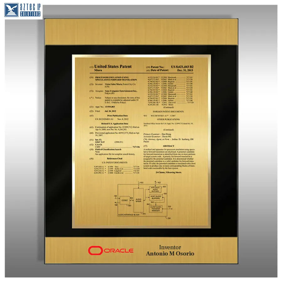 Lucite® patent display