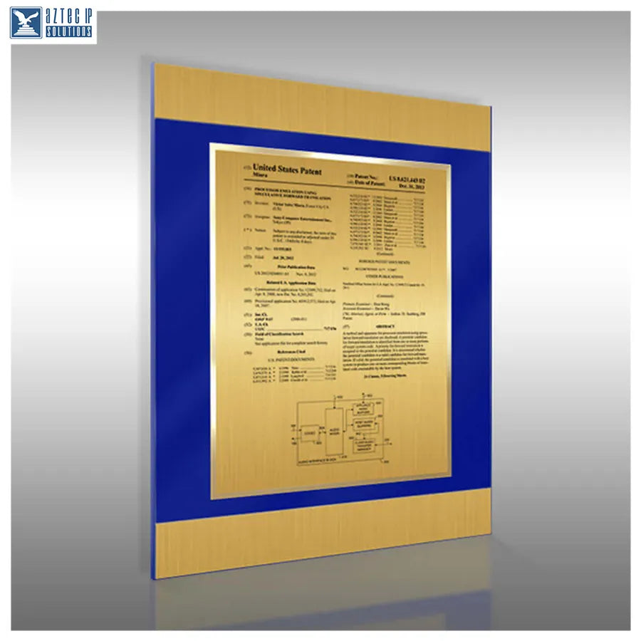 Lucite® patent display