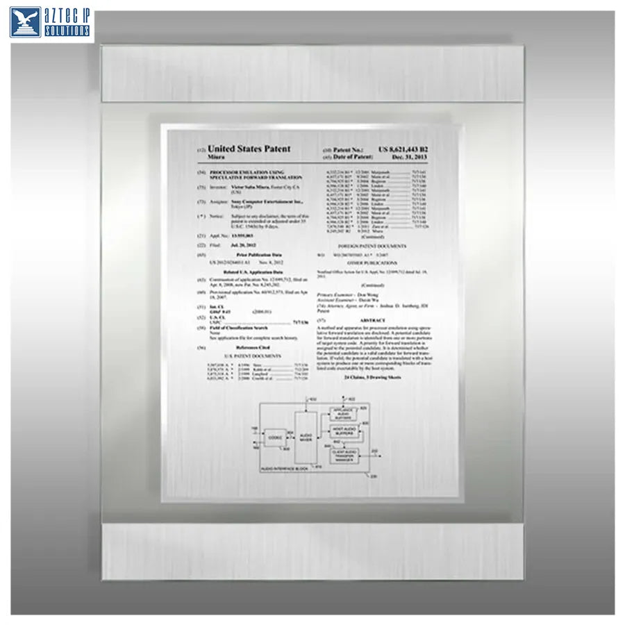 floating Lucite® plaque