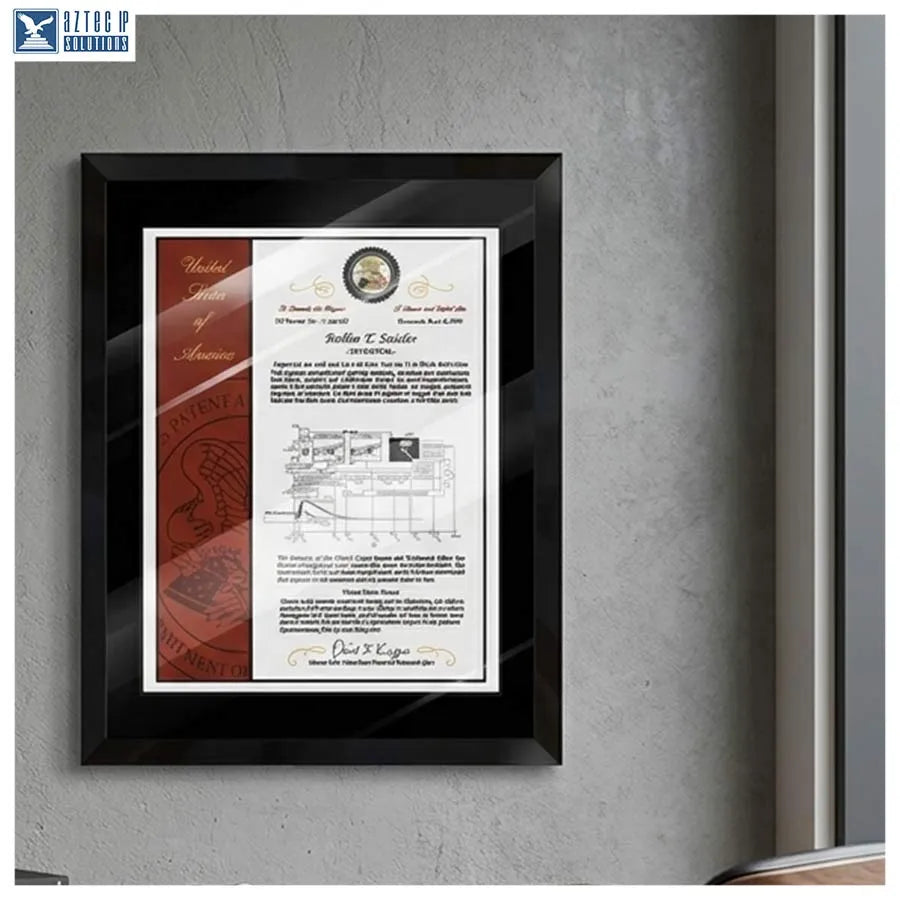 Patent plaque