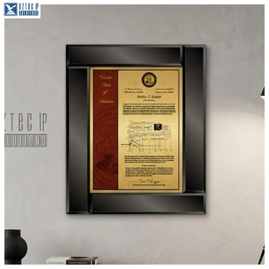 Patent plaque