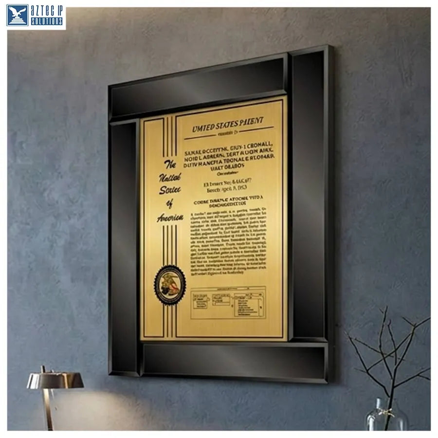 Modern beveled glass plaque