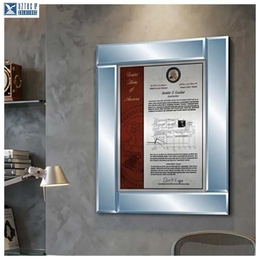 patent certificate frame
