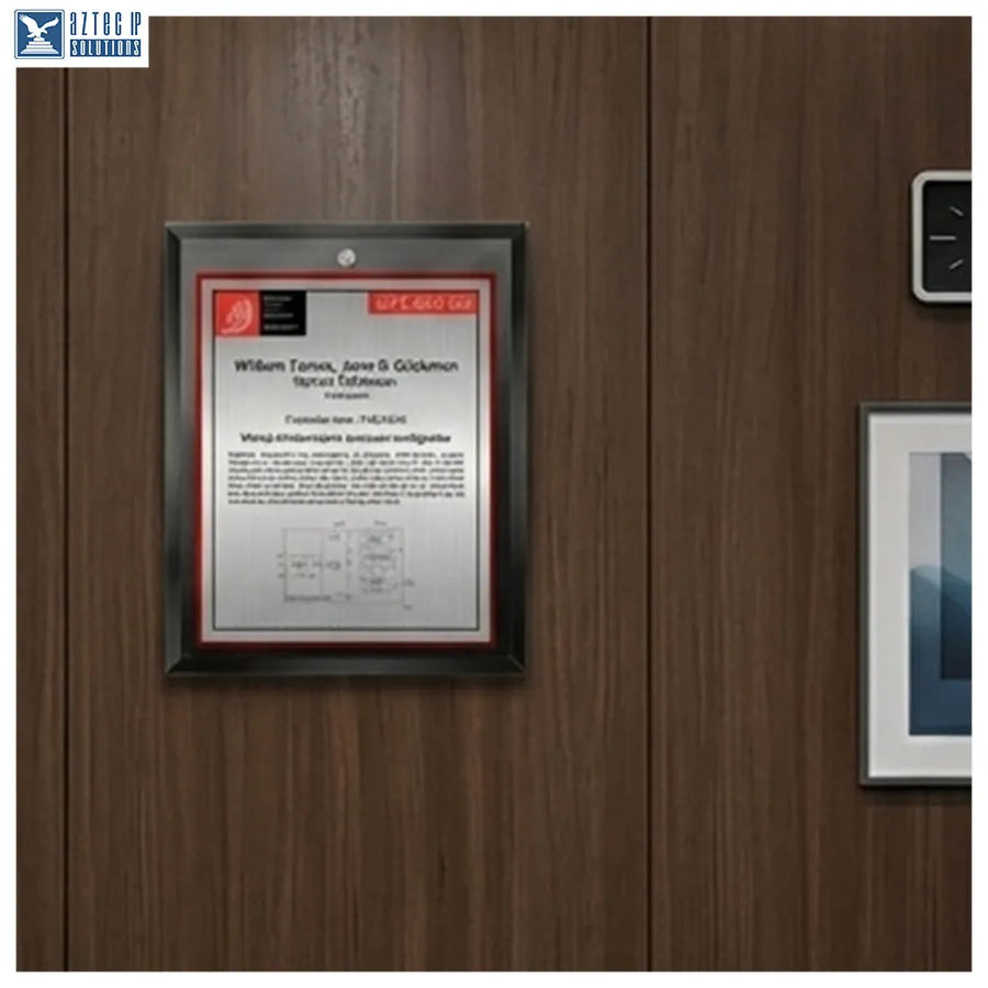 Glass patent display