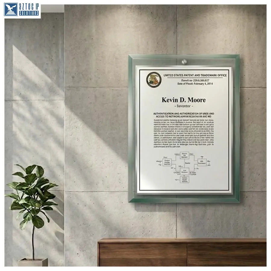 Stainless steel patent plaque