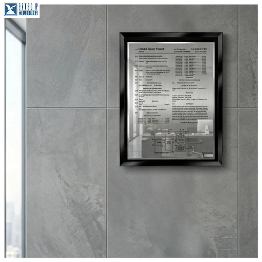 Beveled glass plaque