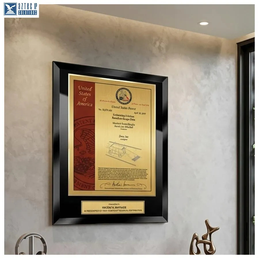 Patent award plaque