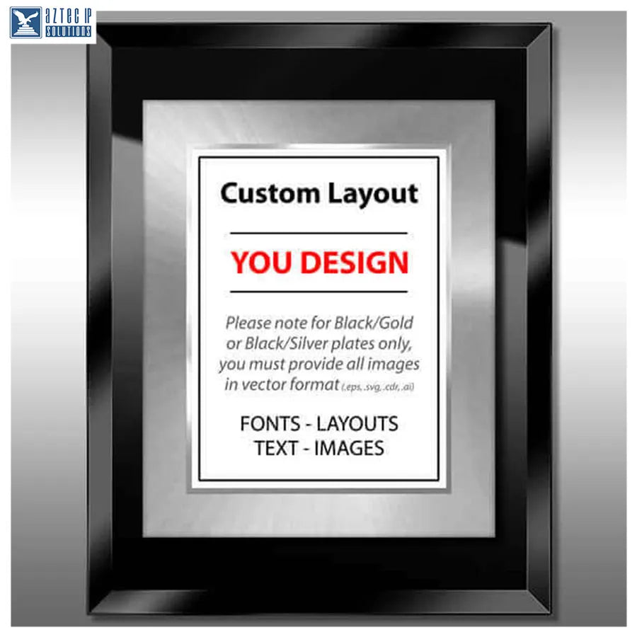 Layout 4 | Custom Layout - 
Custom patent plaque