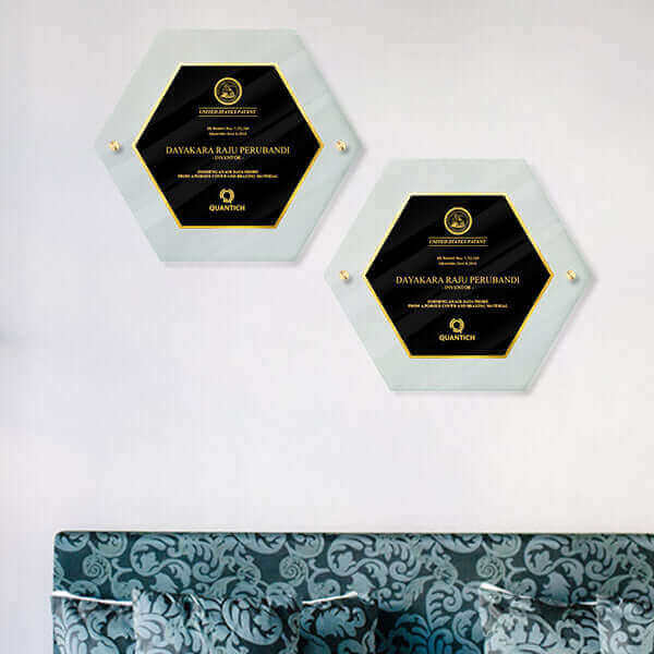 hjd1-bs13 Black brass plate wall display