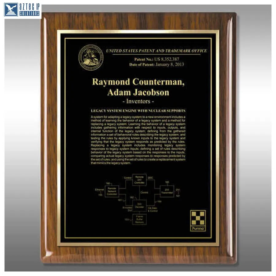 Layout 3 | Inventor Patent - Innovation award plaque