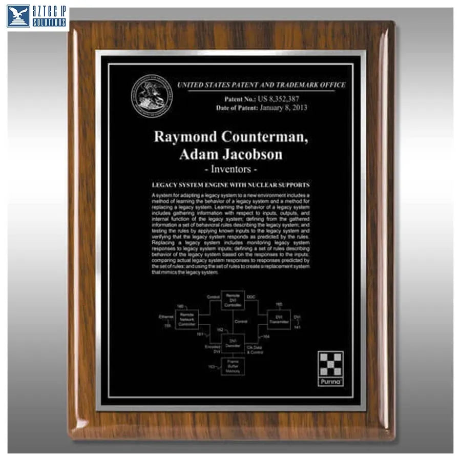 Layout 3 | Inventor Patent - Innovation award plaque