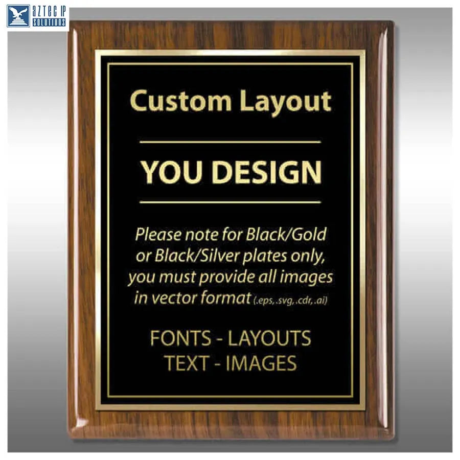 Layout 5 | Custom Layout - Custom engraved patent display