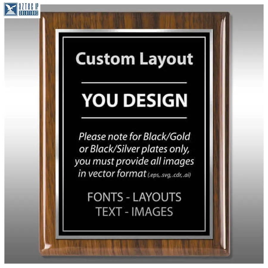 Layout 5 | Custom Layout - Custom engraved patent display
