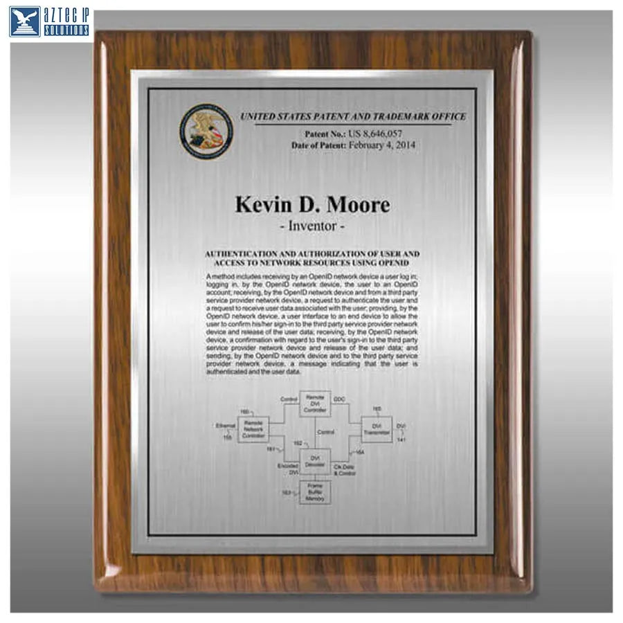 Layout 3 | Inventor Patent - Inventor recognition plaque
