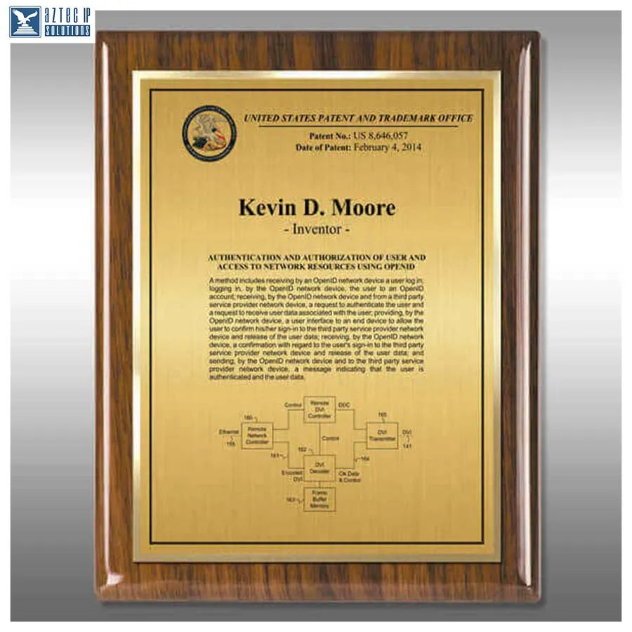 Layout 3 | Inventor Patent - Inventor recognition plaque