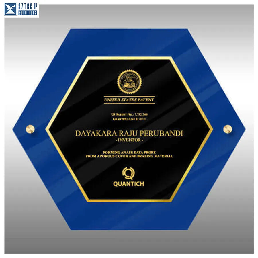 Corporate achievement plaque