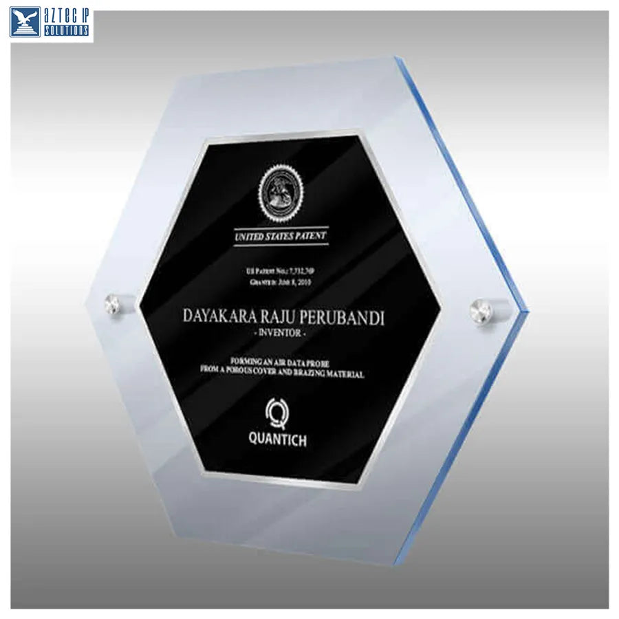 Modern corporate plaque